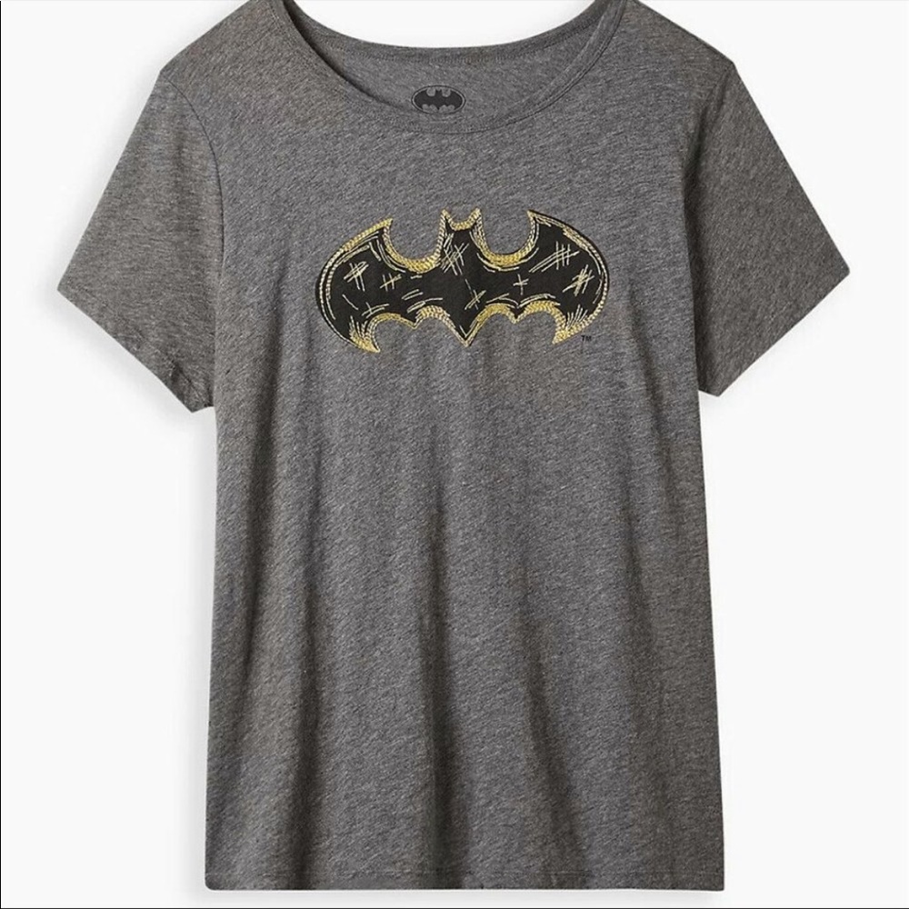 Torrid grey Batman tee nwt